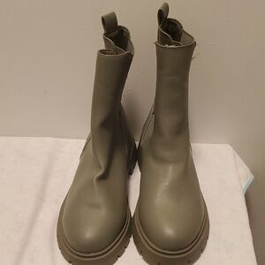 Olive Green Women's Boots